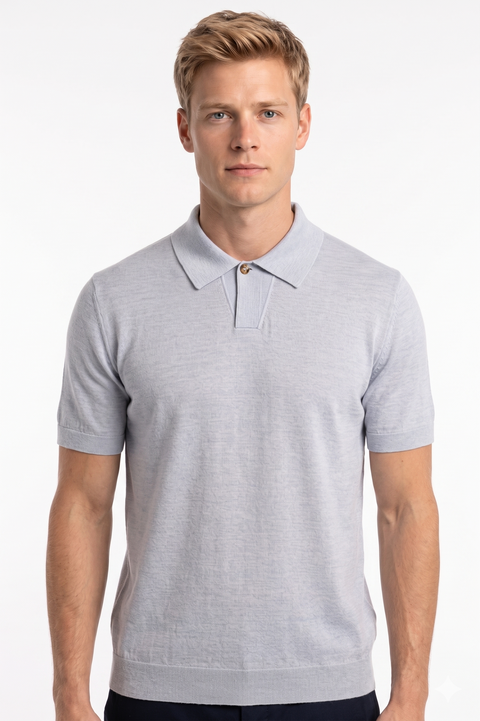 LP Mercerized cotton polo shirt