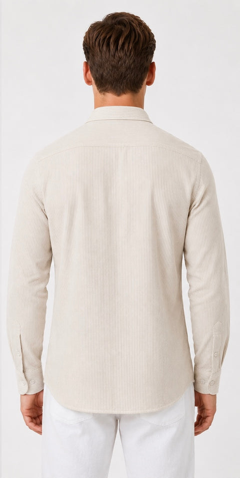 Zegna Strip Linen Shirt