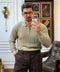Saxon Cable-Knit Polo 01