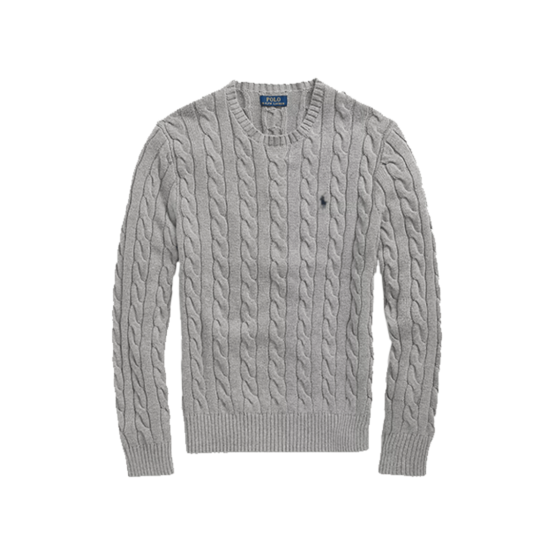 Cable-Knit Cotton Sweater