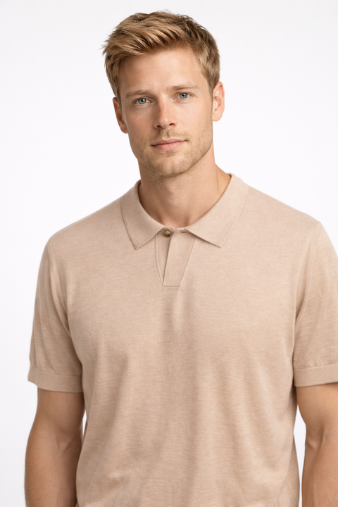 LP Mercerized cotton polo shirt