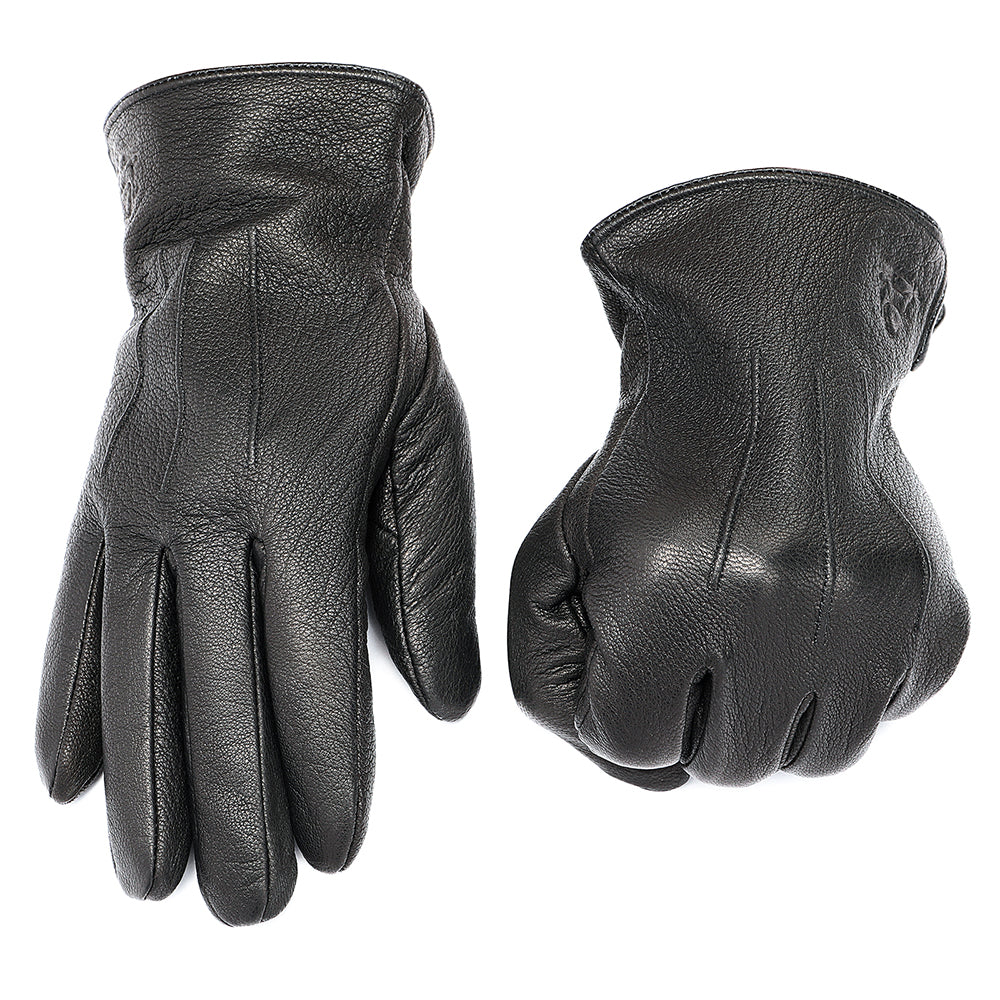 Black Leather Gloves