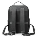 Black Leather Laptop Backpack