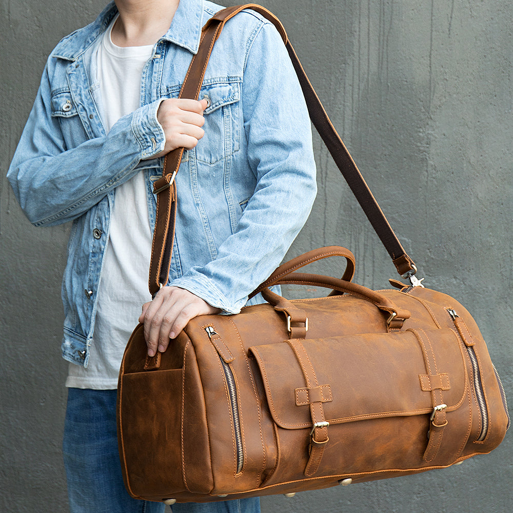 Retro Leather Travel Bag