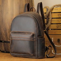 Classy Brown Leather Backpack