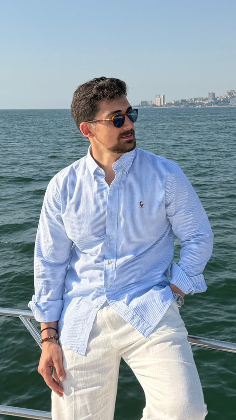 RL Strip Oxford shirt