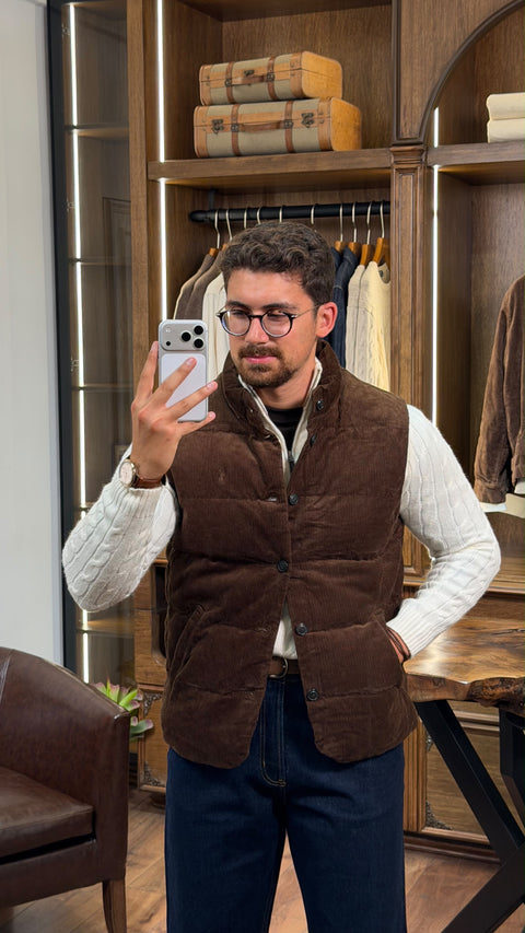 RL Quilted Corduroy Vest