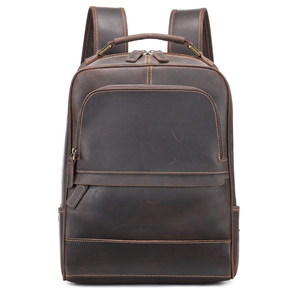 Brown Leather Backpack