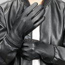 Black Leather Gloves