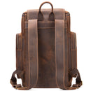 Brown Leather Travel Backpack