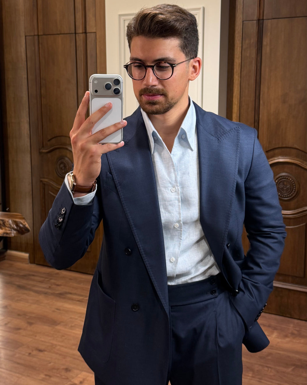 Saxon Carlo Barbera Double breasted Suit