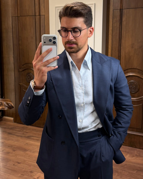 Saxon Carlo Barbera Double breasted Suit