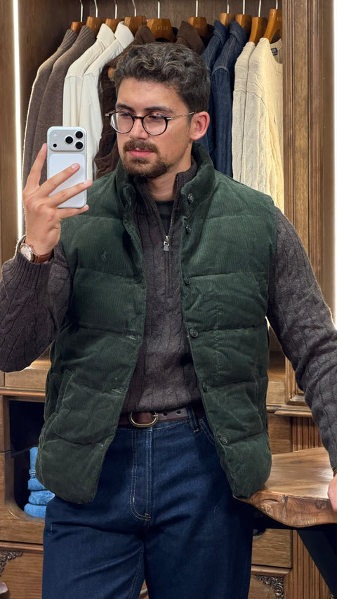 RL Quilted Corduroy Vest