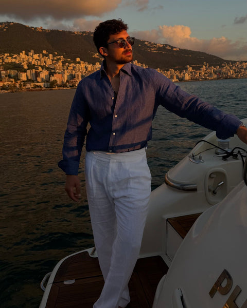 Saxon Italian Linen Shirt