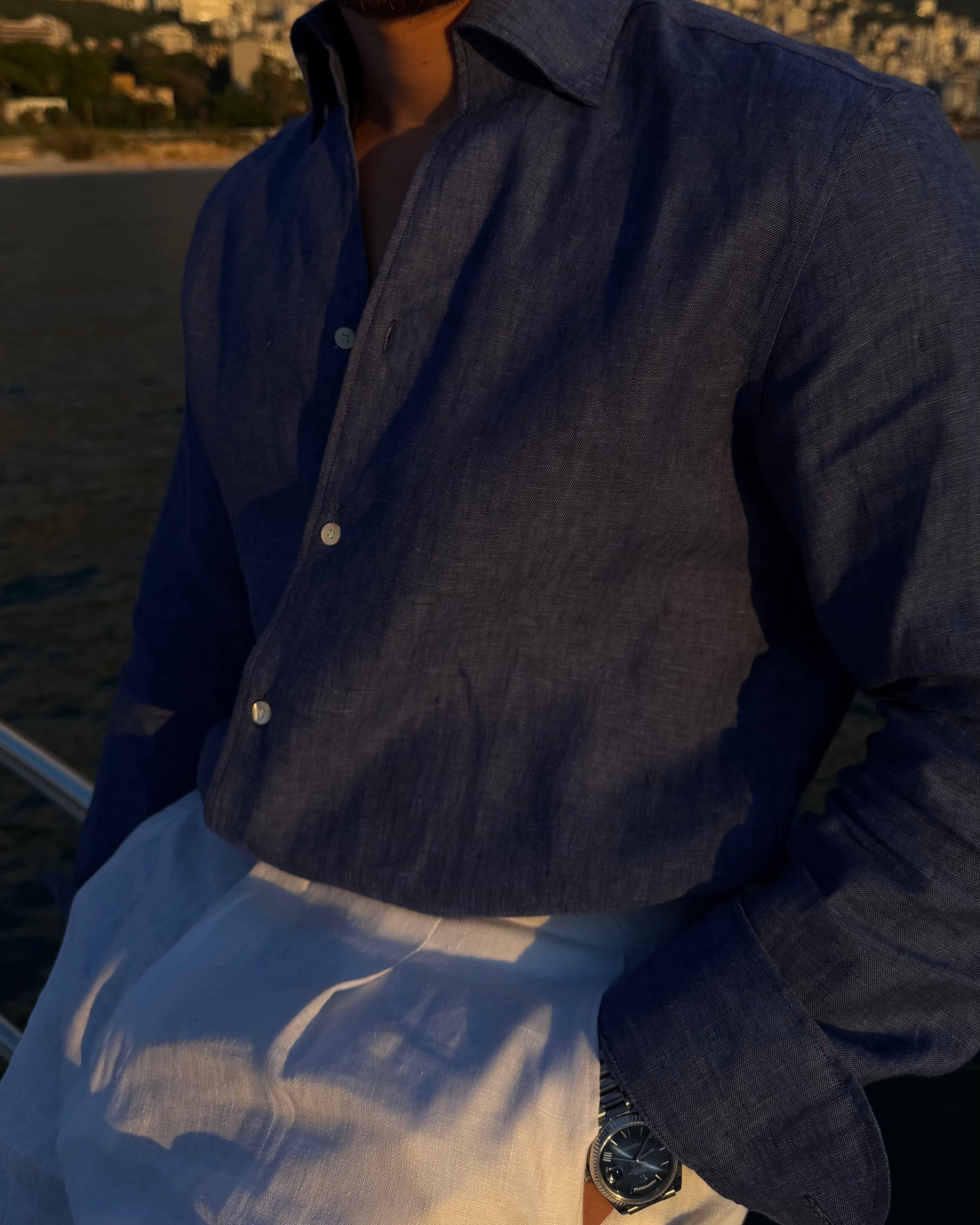 Saxon Italian Linen Shirt 1