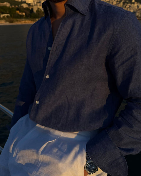 Saxon Italian Linen Shirt