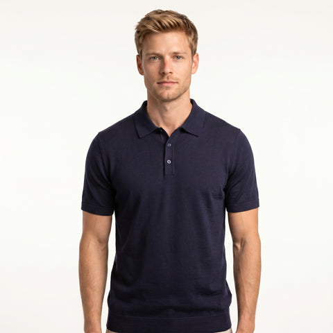 Saxon Polo Shirt Wool