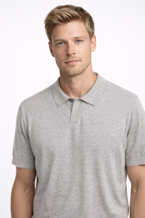 LP Mercerized cotton polo shirt