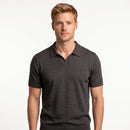 Saxon V-Neck Polo Shirt Wool
