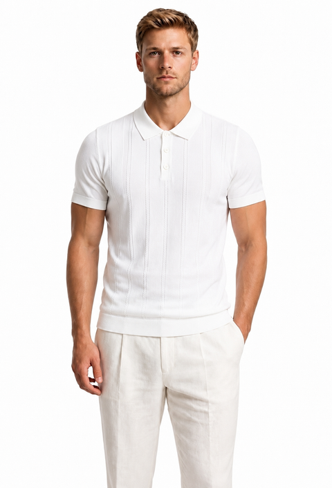 Vaganza Cable Polo Shirt