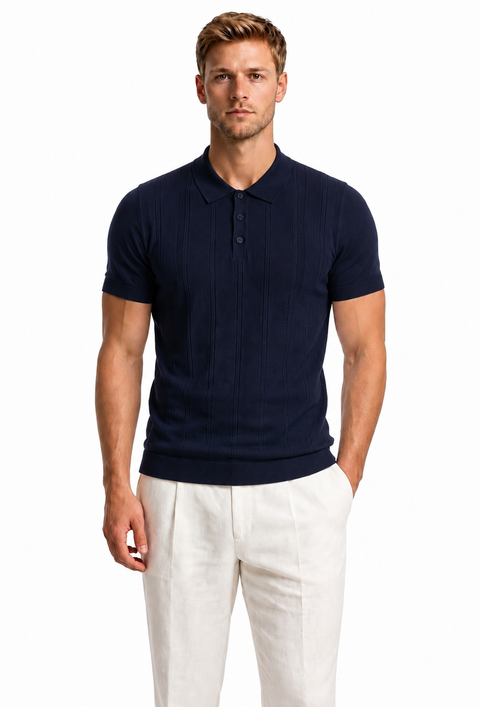 Vaganza Cable Polo Shirt