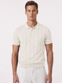 Vaganza Cable Polo Shirt 4