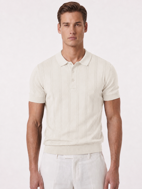 Vaganza Cable Polo Shirt