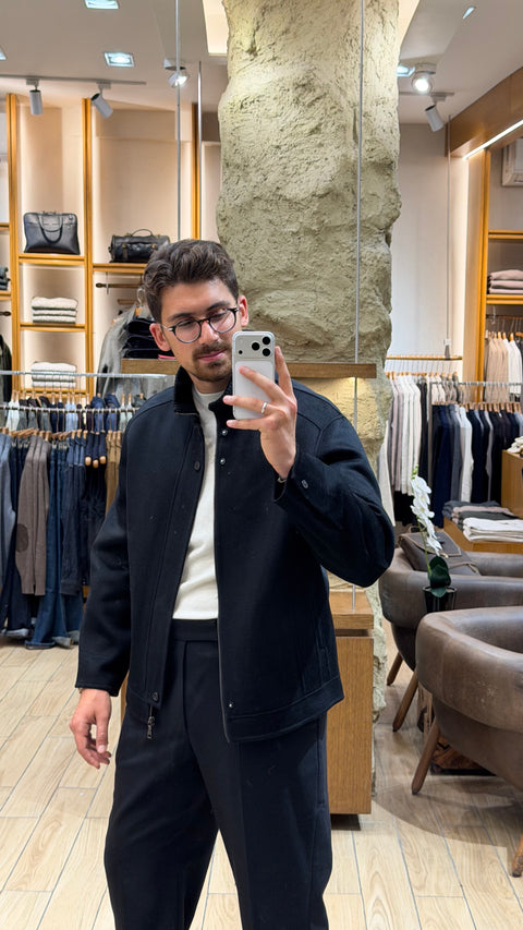 Saxon Wool-Blend Bomber Jacket 01