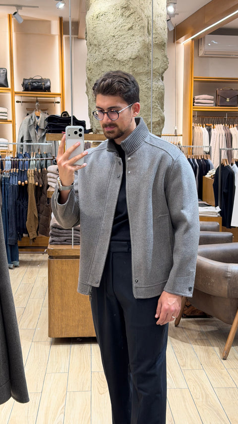 Saxon Wool-Blend Bomber Jacket 01