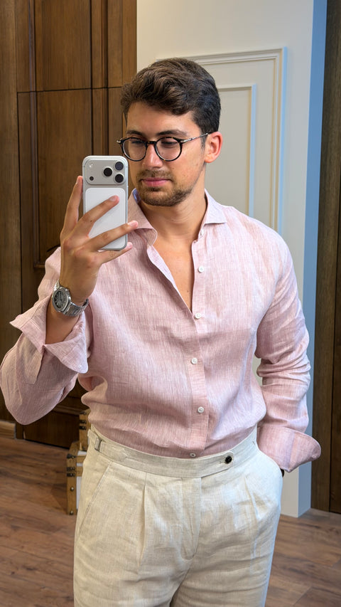 Saxon Italian Linen Shirt