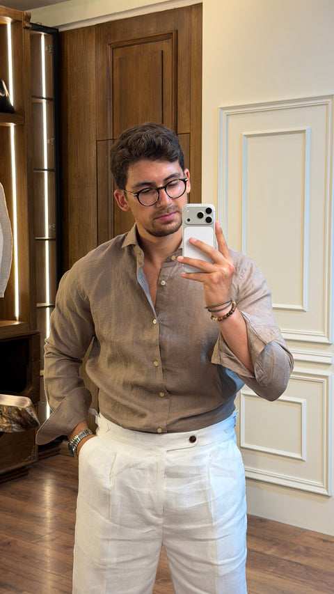 Saxon Italian Linen Shirt