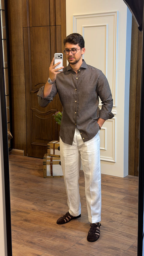 Saxon Italian Linen Shirt