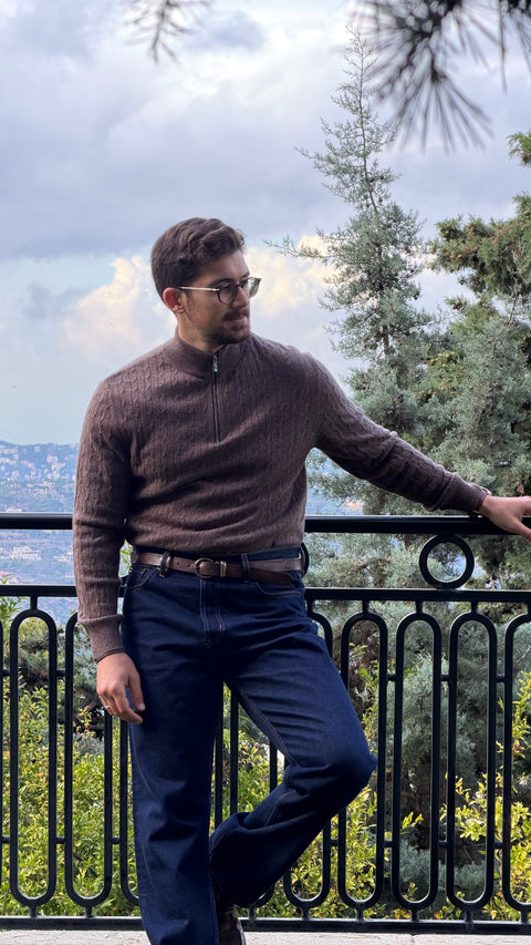 Saxon Wool Cable-Knit HZ 2