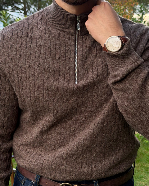 Saxon Wool Cable-Knit HZ 2