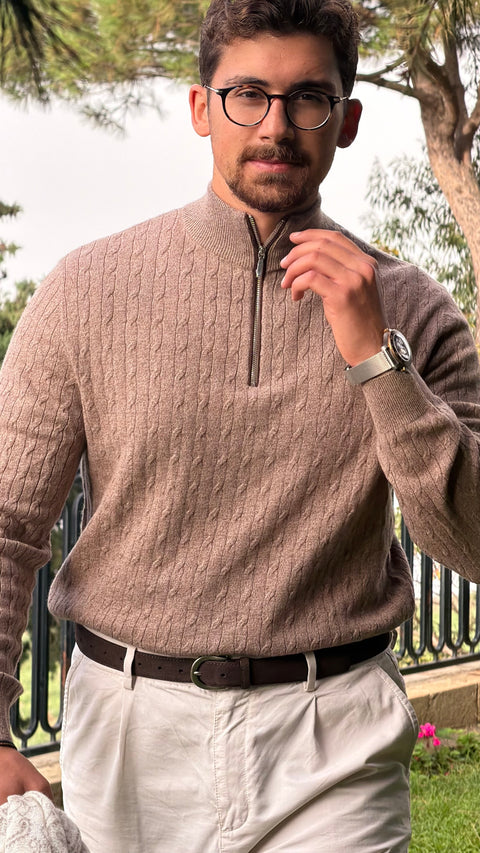 Saxon Wool Cable-Knit HZ 2