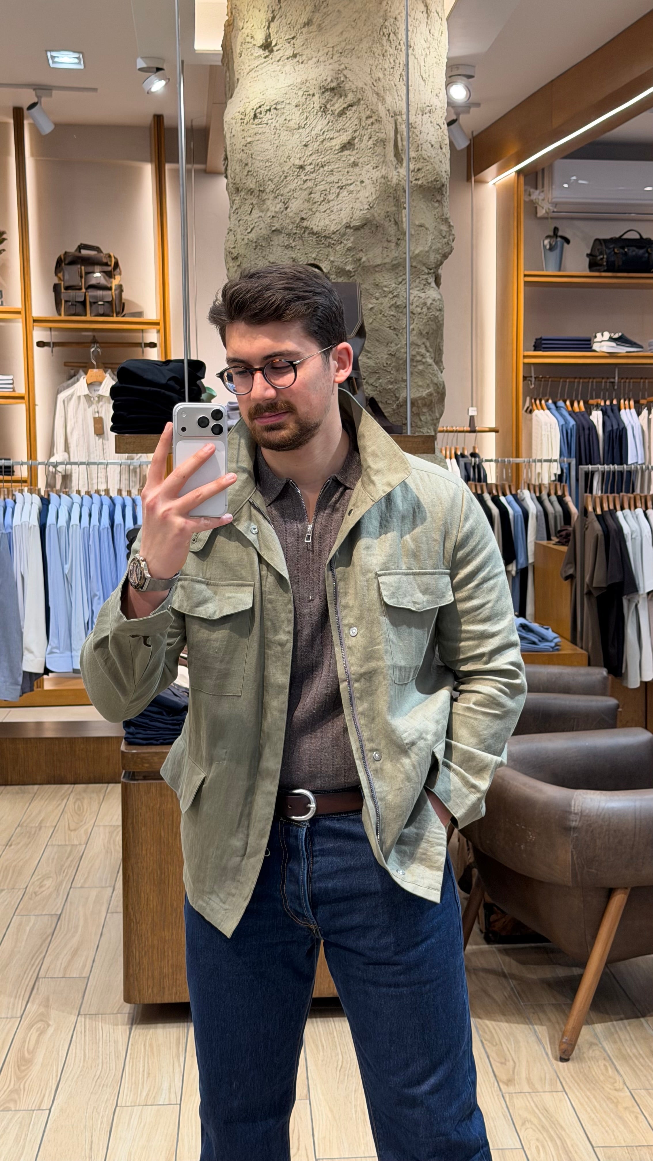 Saxon safari linen jacket