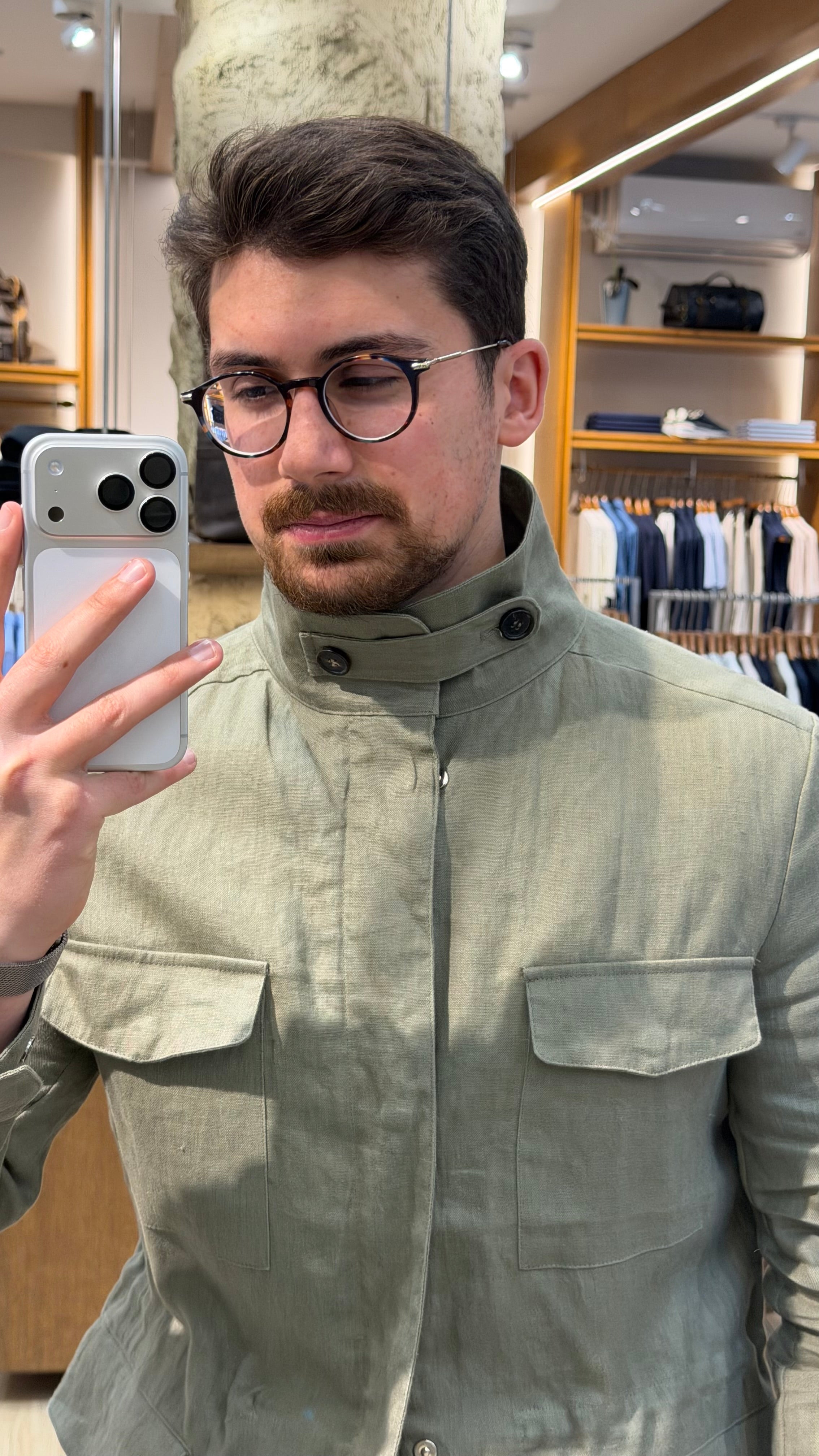 Saxon safari linen jacket
