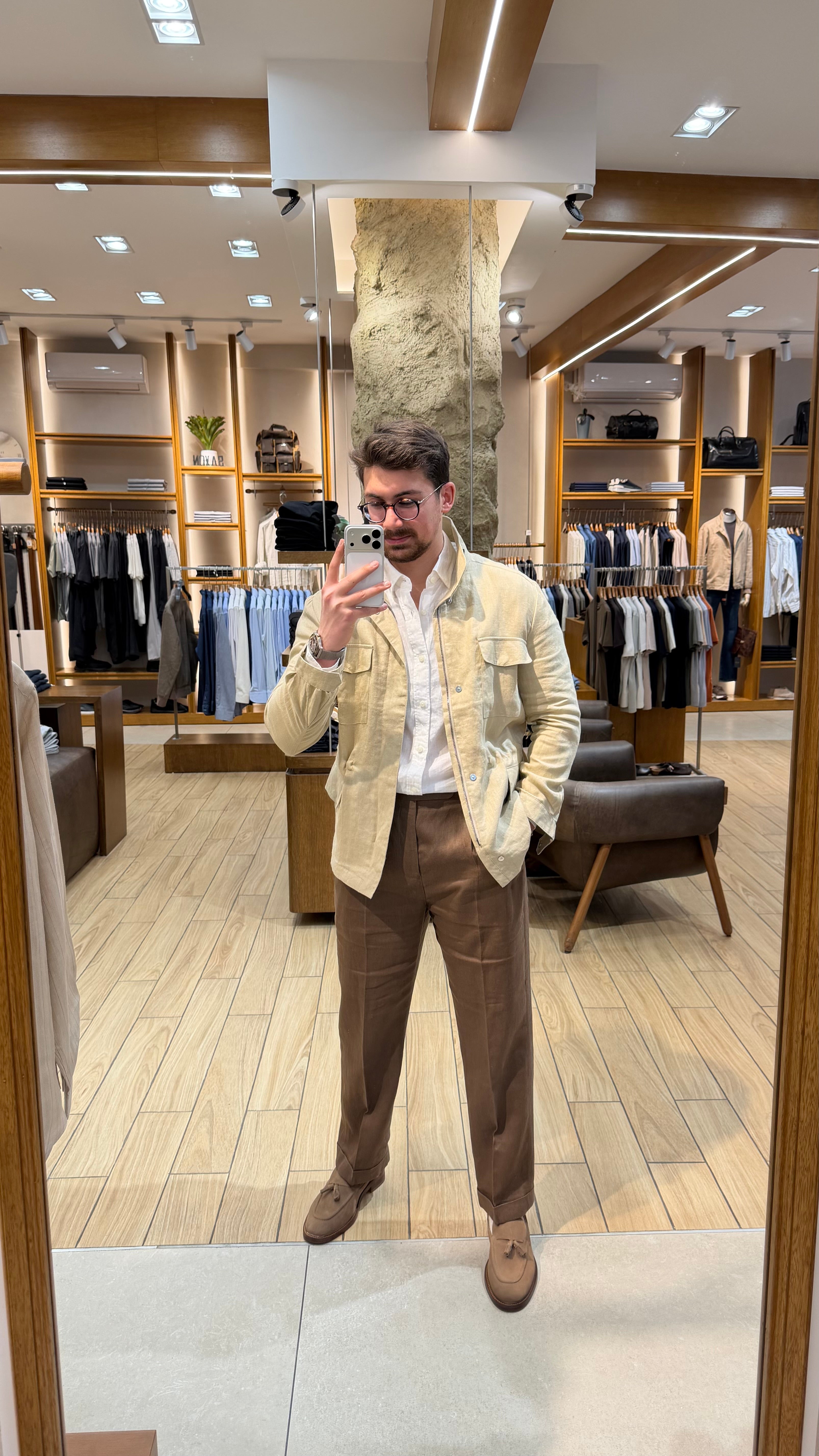 Saxon safari linen jacket