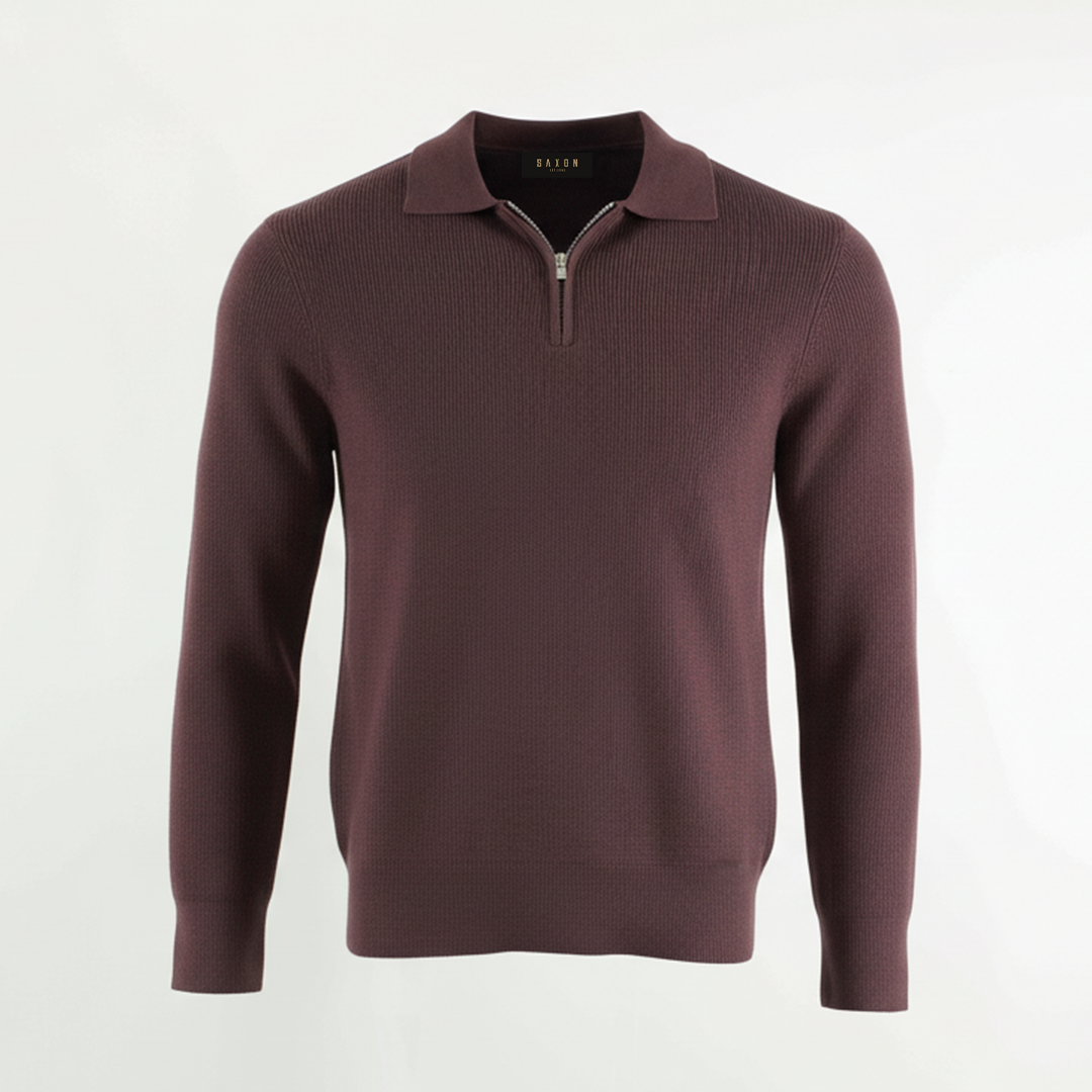 Saxon Polo Half zip 001
