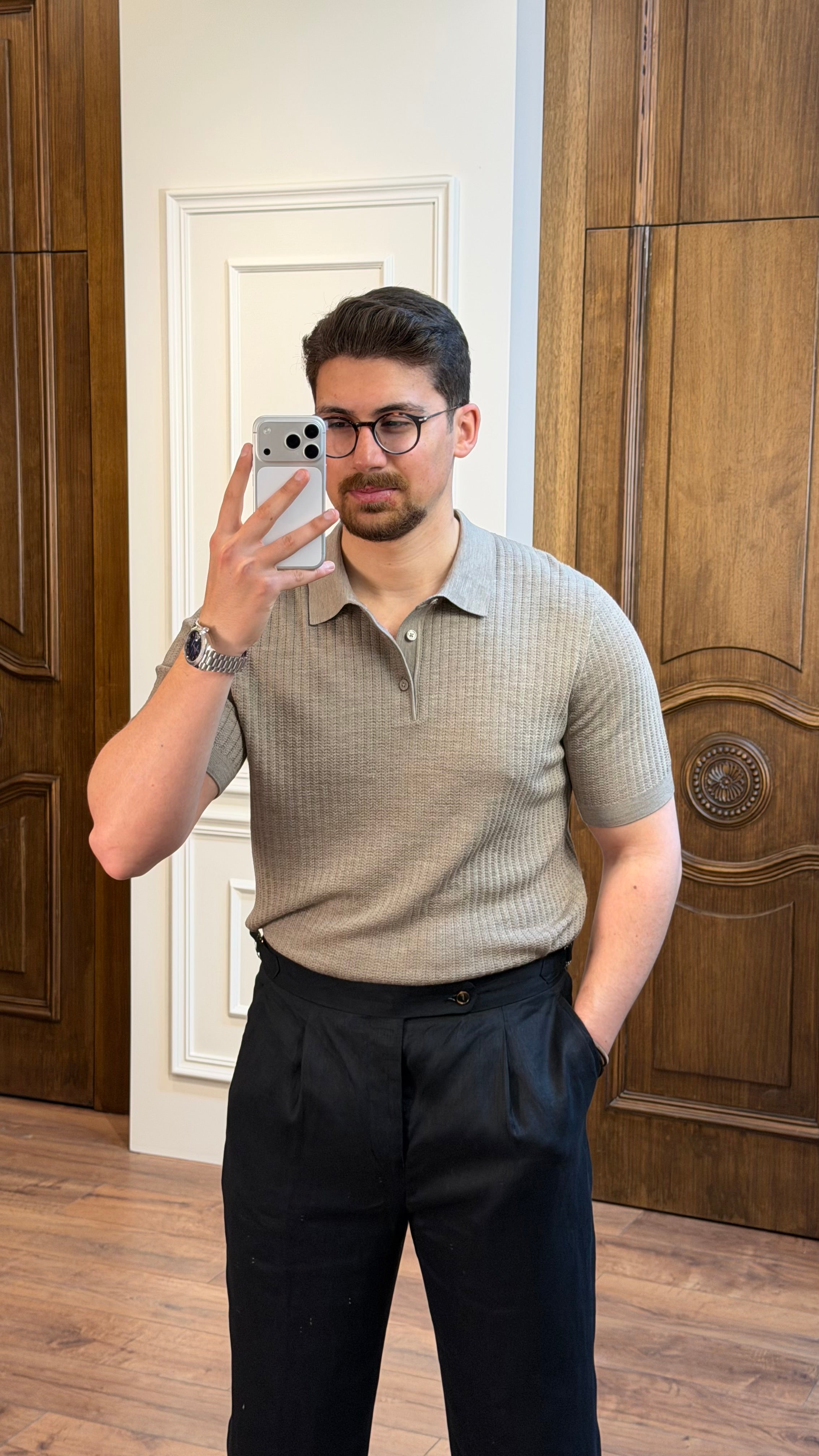 Saxon Polo Shirt Wool