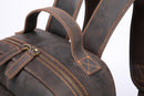 Brown Leather Cowhide Backpack