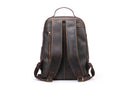 Brown Leather Cowhide Backpack