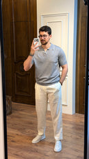 Saxon Polo shirt Wool V-Neck