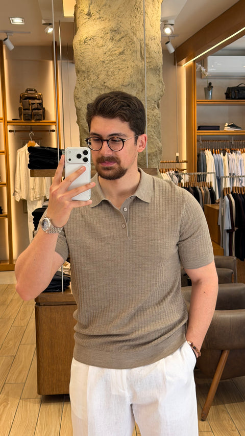 Saxon Polo Shirt Wool