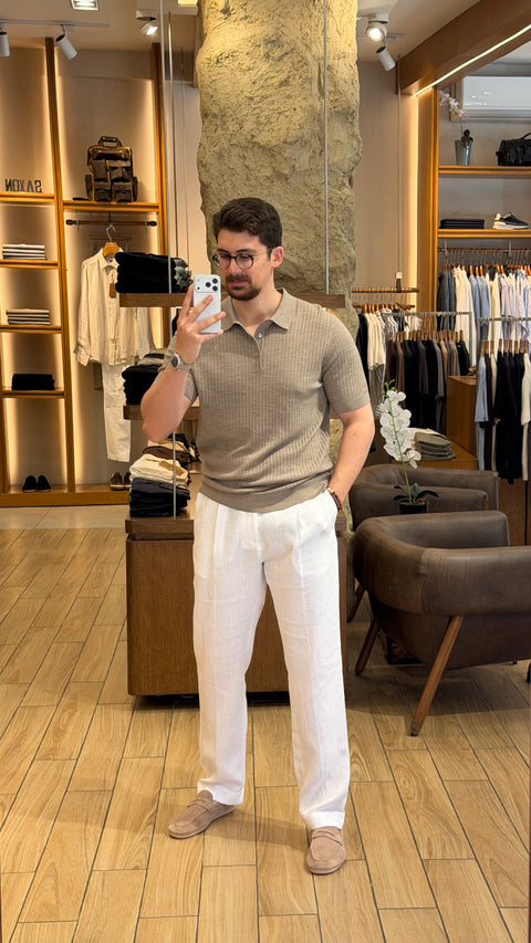 Saxon Polo Shirt Wool
