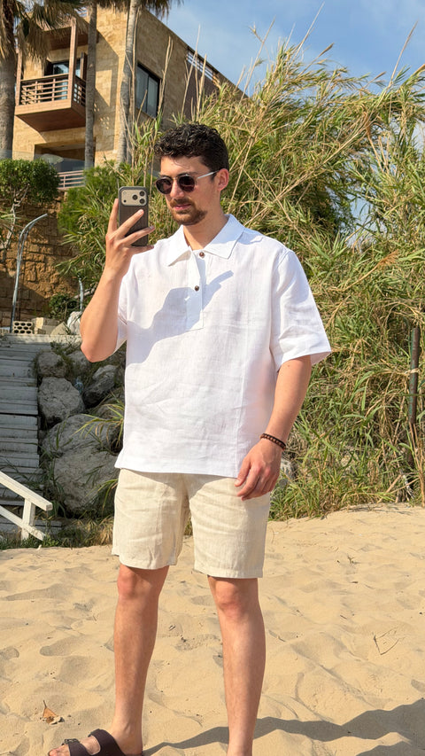 Lp short sleeve  Linen Shirt