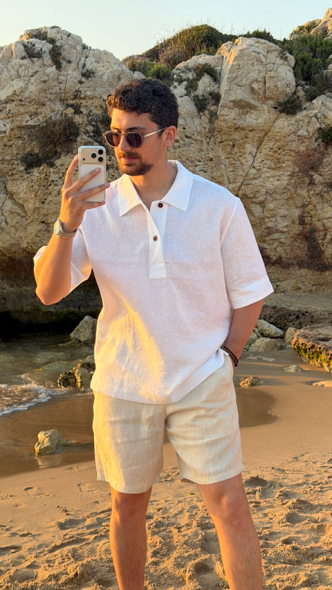 Lp short sleeve  Linen Shirt