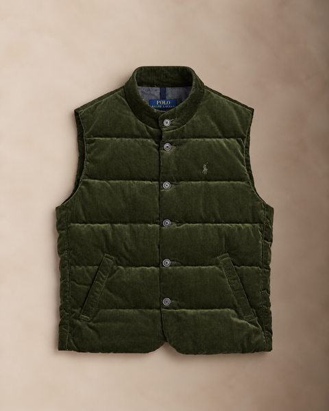 RL Quilted Corduroy Vest