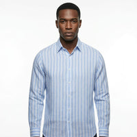 organic Linen stripe shirt