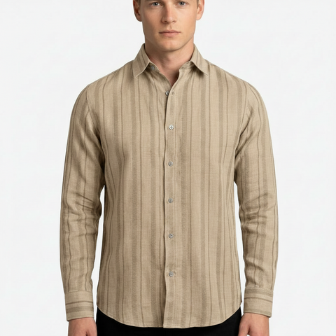 Saxon Linen Stripe Shirt